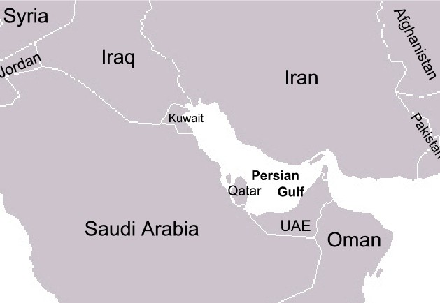 Persian Gulf map