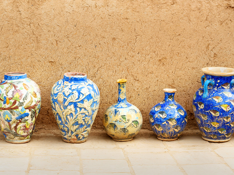 Iranian diferent clay vases